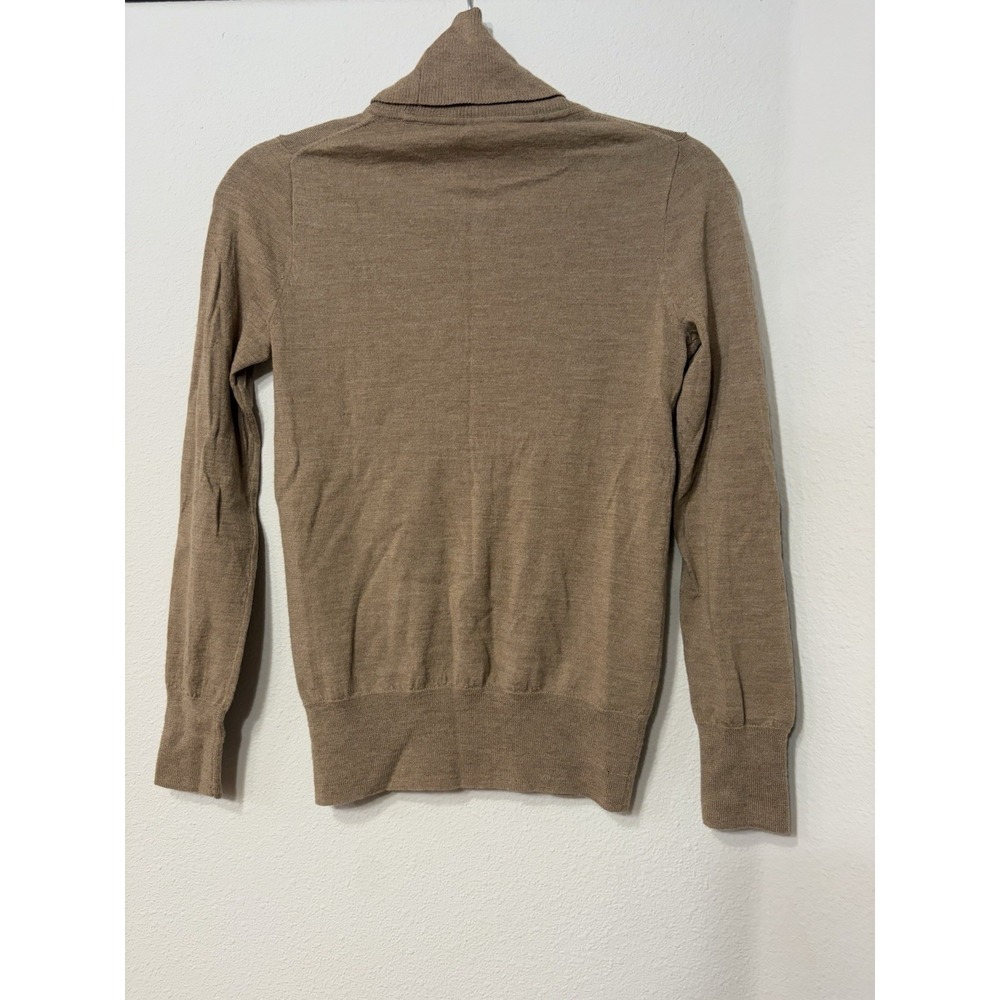 J Crew Women's Cashmere Turtleneck Tan Top Sweater Size XS *Read Description* - Picture 2 of 9